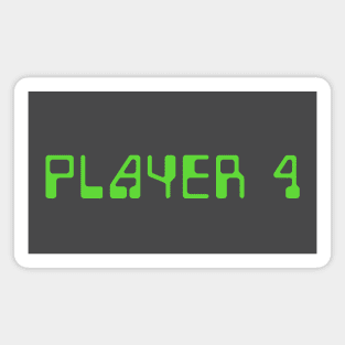 Player 4 Retro Video Game Magnet